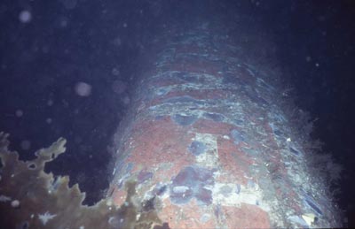 G-AVTN on the seabed in the sound of mull in 1986